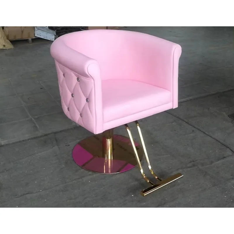 

*#g forNewShop Chair Hair Salon Special Net Red Hair Cutting Chair Lift Can Be Put Down Titanium Beauty Salon Stool ZY-LC307*