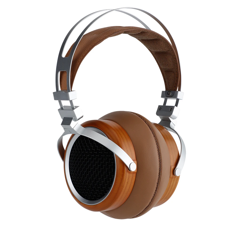 SIVGA LUAN Hi-Fi 50 mm dynamische driver Open-back over-ear houten bedrade hoofdtelefoon High Definition Sound-headset Gebalanceerde monitor