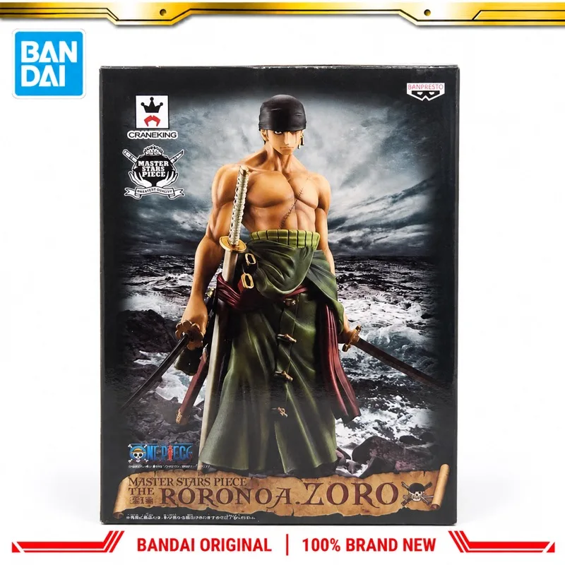 

In Stock Bandai Original Banpresto One Piece Roronoa Zoro Action Figure Model Doll Brand New Boxed Anime Characters Toys Model