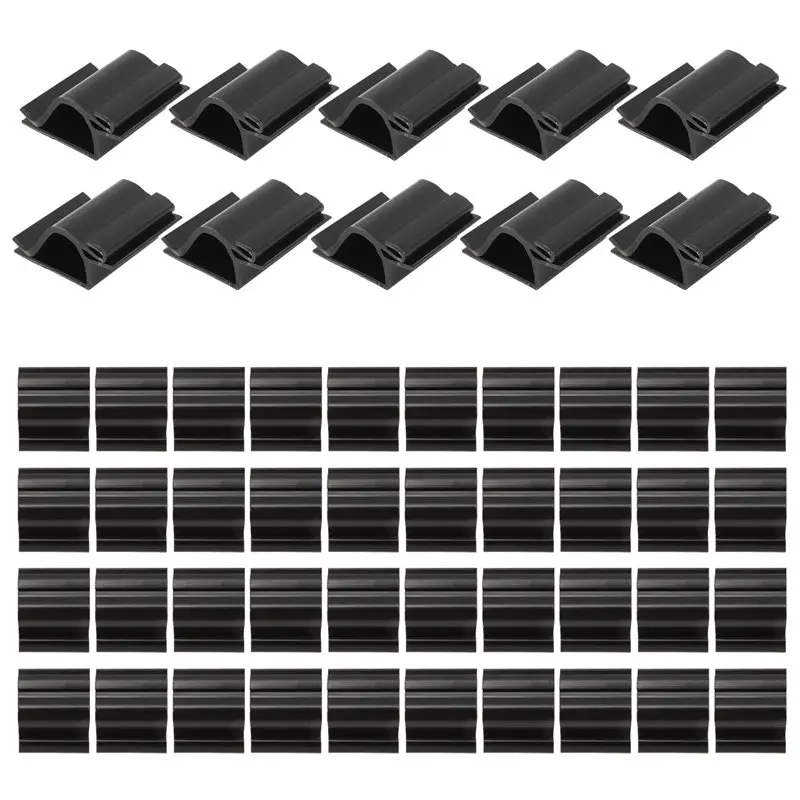 50 Pcs Black Sign Clip Food Tray Label Holder Plastic Buffet Food Label Clip Reusable Price Tag Tray Sign Holder-ABHG