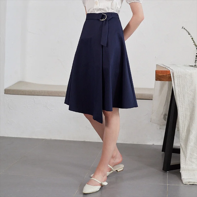 

Dailanzhi Spring Summer Sweet Simple Comfortable High Waist Midi Skirt for Office Commute Faionable Busin Women's Skirt