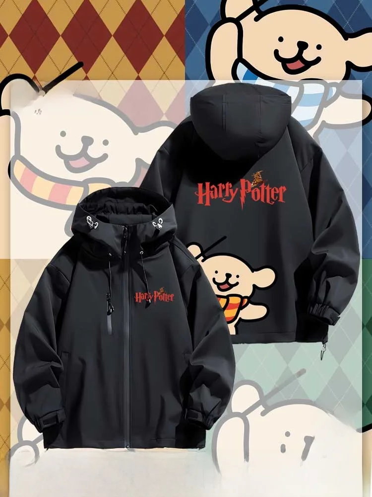 

Collaborative Edition Cartoon Jaet Youth Faion Waterproof Outerwear for Students And Couples