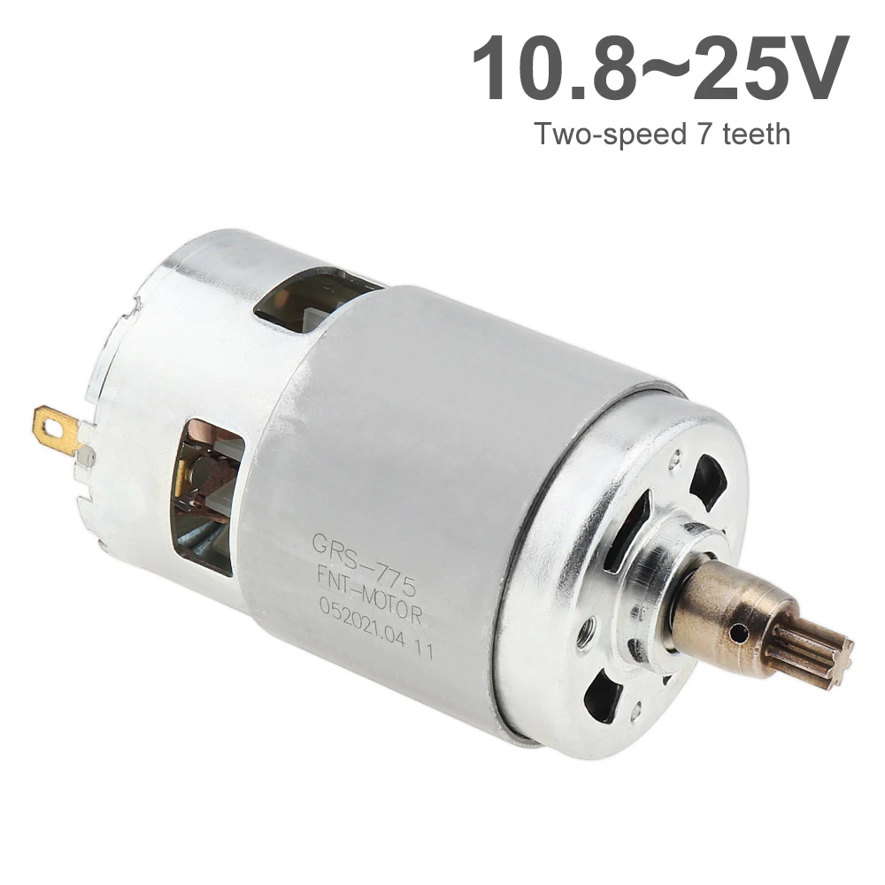 

7 Teeth DC Motor GRS775 10.8-25V 7500-15000RPM Universal Motor for Electric Wrench Cordless Drill Power Tools