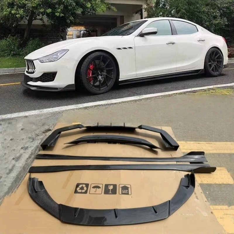

Carbon Fiber Body Kit for Maserati Ghibli 2018-2024 Front Lip Rear Diffuser Bumper Spoiler Side Skirt Splitter Upgrade Refit