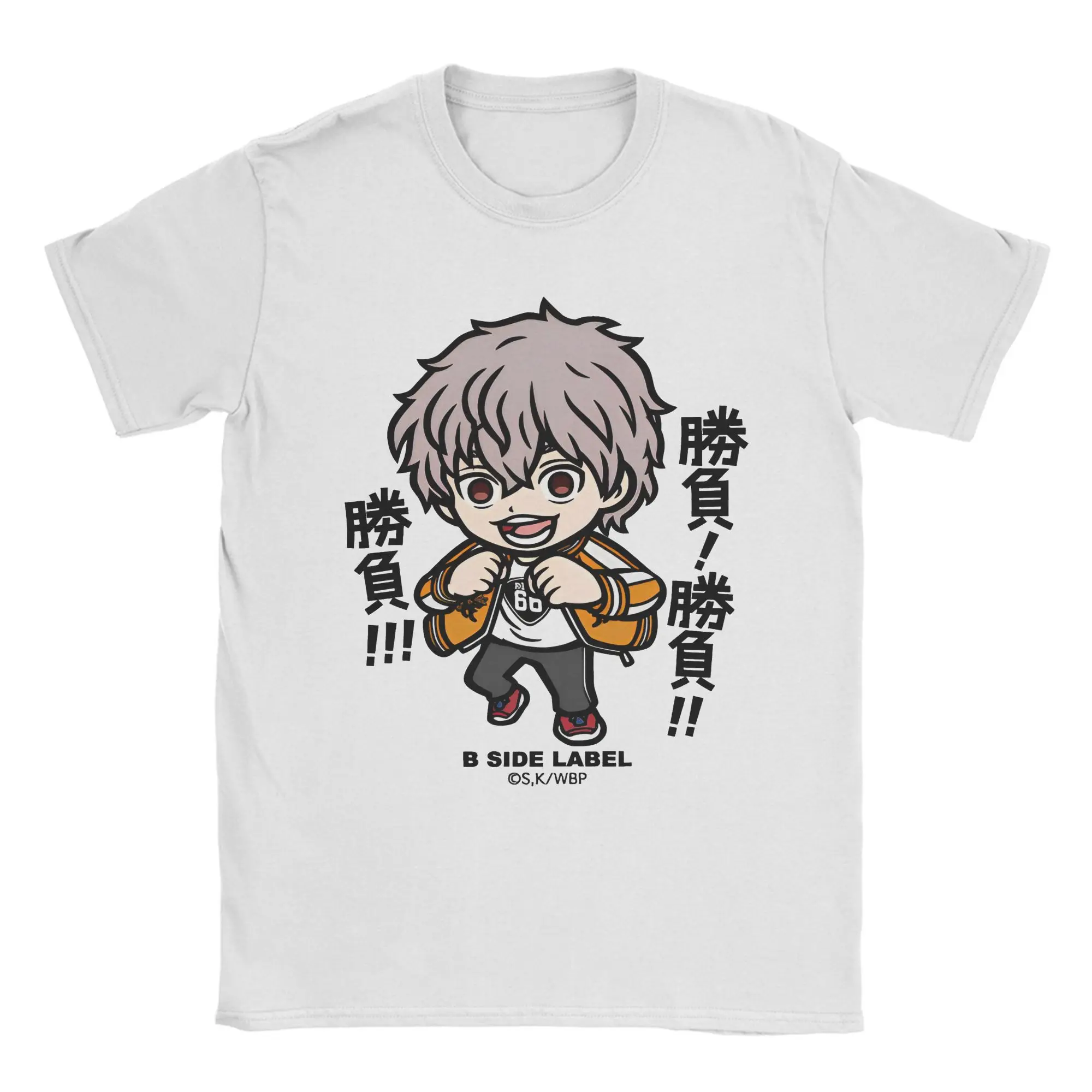 Wind Breaker Men T Shirt  Choji Tomiyama Novelty Tee Shirt Short Sleeve Round Collar T-Shirt Pure Cotton Plus Size Tops