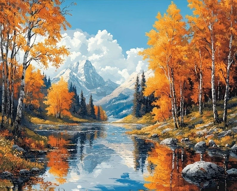 

A Beautiful Forest Scenery 500/1000/1200/2000 PCS Jigsaw Puzzles Family Activity Games for Gameroom Bedroom Gifts Home Decor