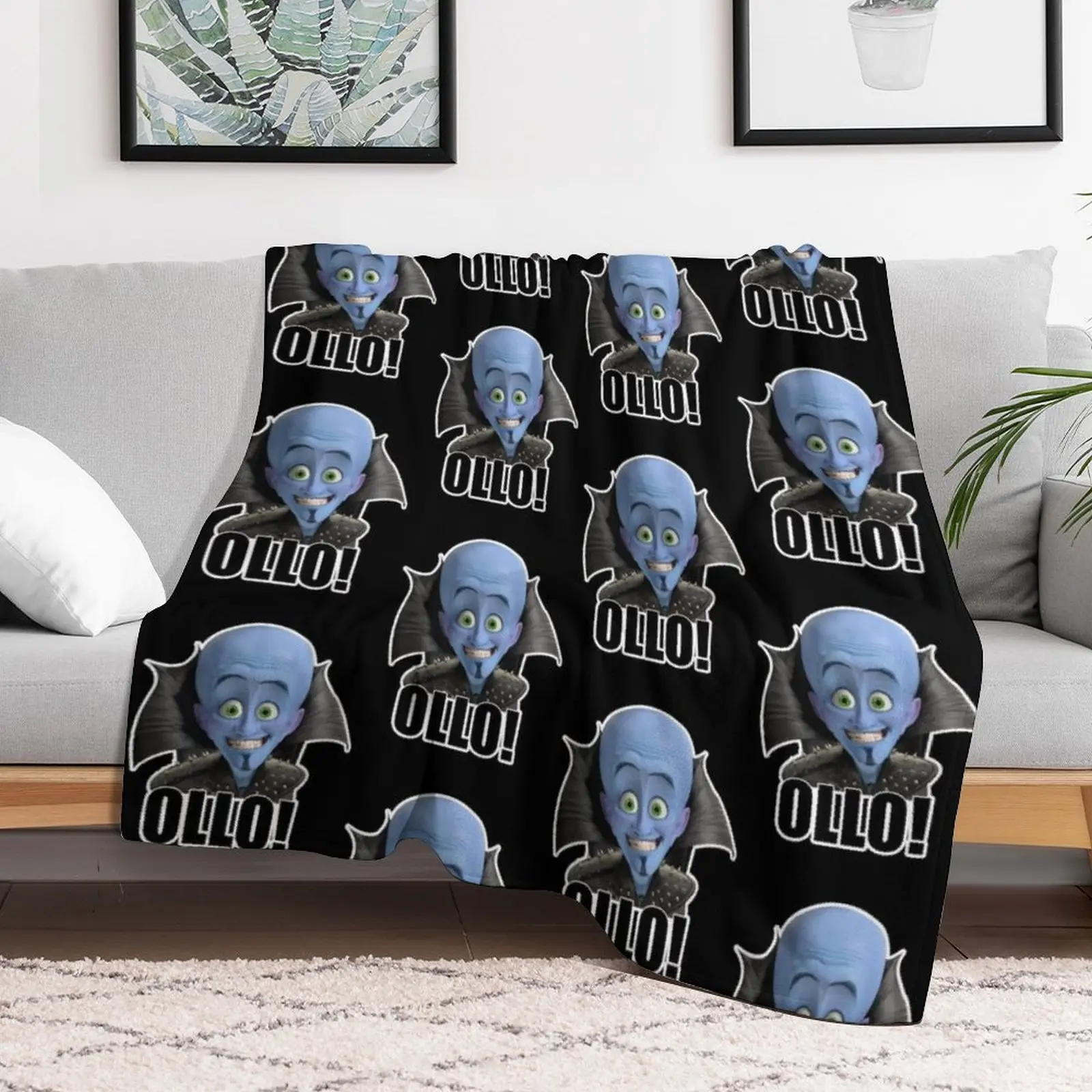 Megamind - Will Ferrell - Ollo! Hello! Throw Blanket Cozy Sofa Blanket for TV Watching Napping