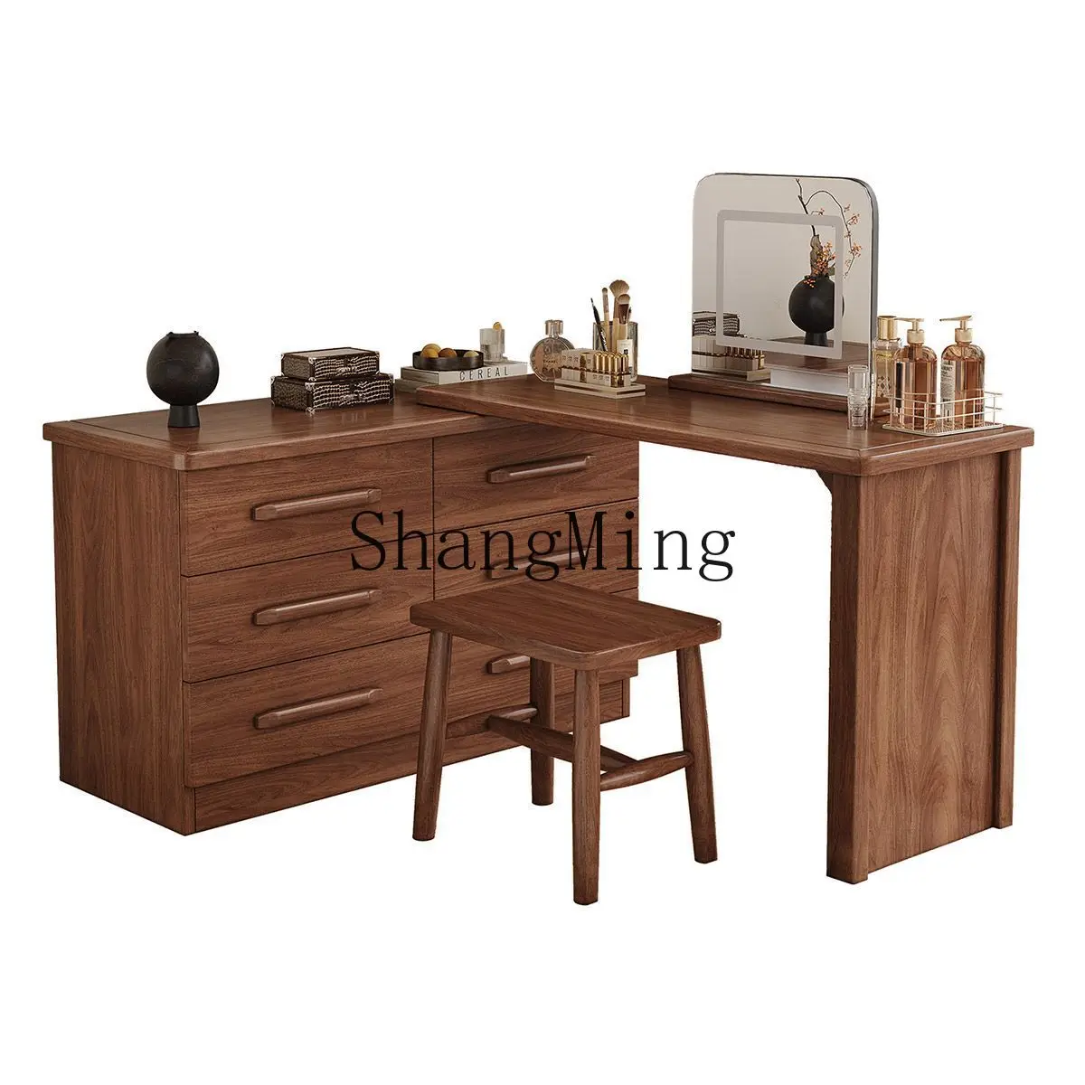 

ZYY Delicate Premium Home Bedroom Modern Simple Dressing Table Locker Integrated Bedside Table Home Dresser