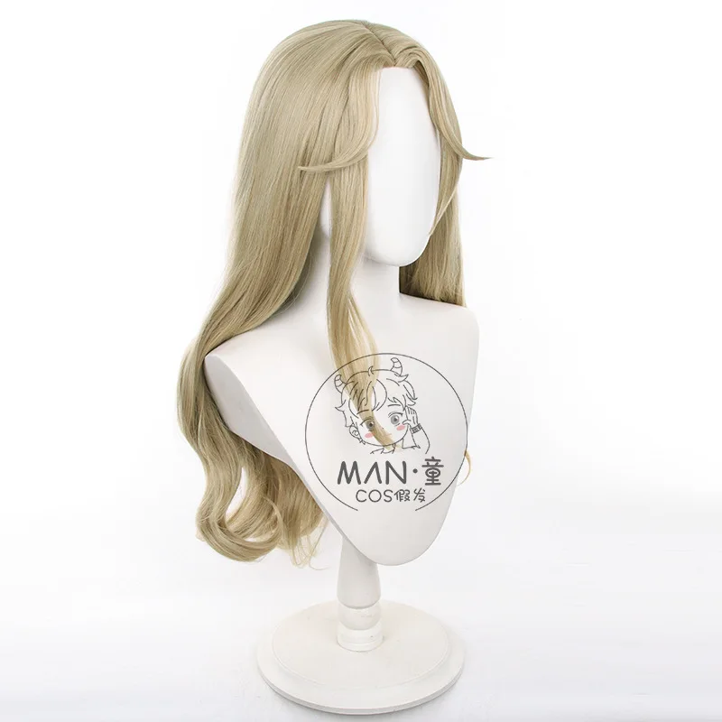 الهوية V فتاة صغيرة "Rolling Buddy" شعر مستعار تأثيري طويل مجعد الشعر هدية عيد الهالوين #2