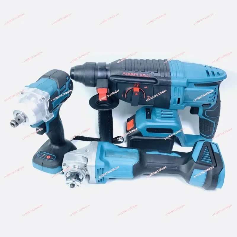 Factory sales  Three piece set  Angle Grinder And Electric Drill And Light Hammer Professional Lithium Electric Drill Set