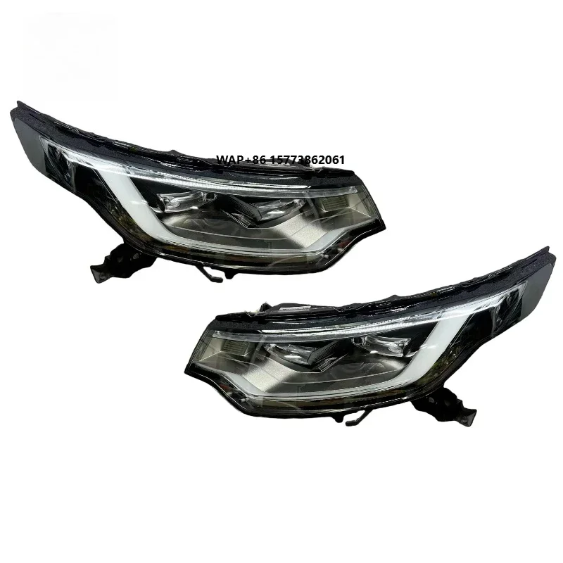 

1 Unit For LR Discovery 5 Auto LED Headlights 2017-2020 Car Front Lamps Assembly with Dual Projector Lens Condition Accessories