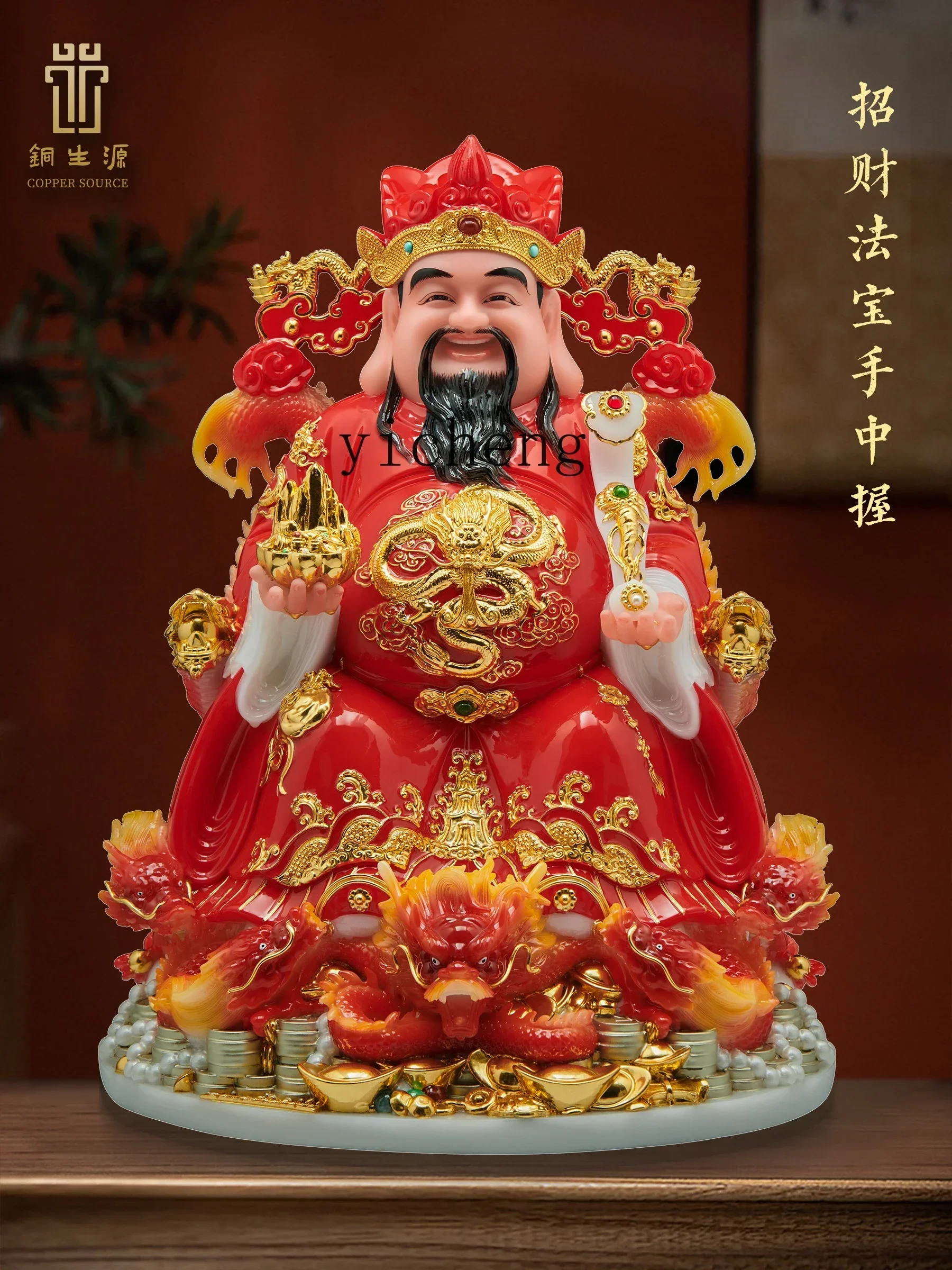 O16- Buddha Statue Store Office Shop Wealth-Aracting Home Decoration Figurine