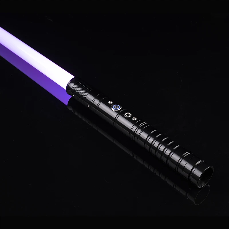 WANARICO Variable Metall Griff Lichtschwert RGB 7-Farbe Mit Schlagen Sound Wirkung FX Duel Lichtschwert Metel Griff LED USB lade
