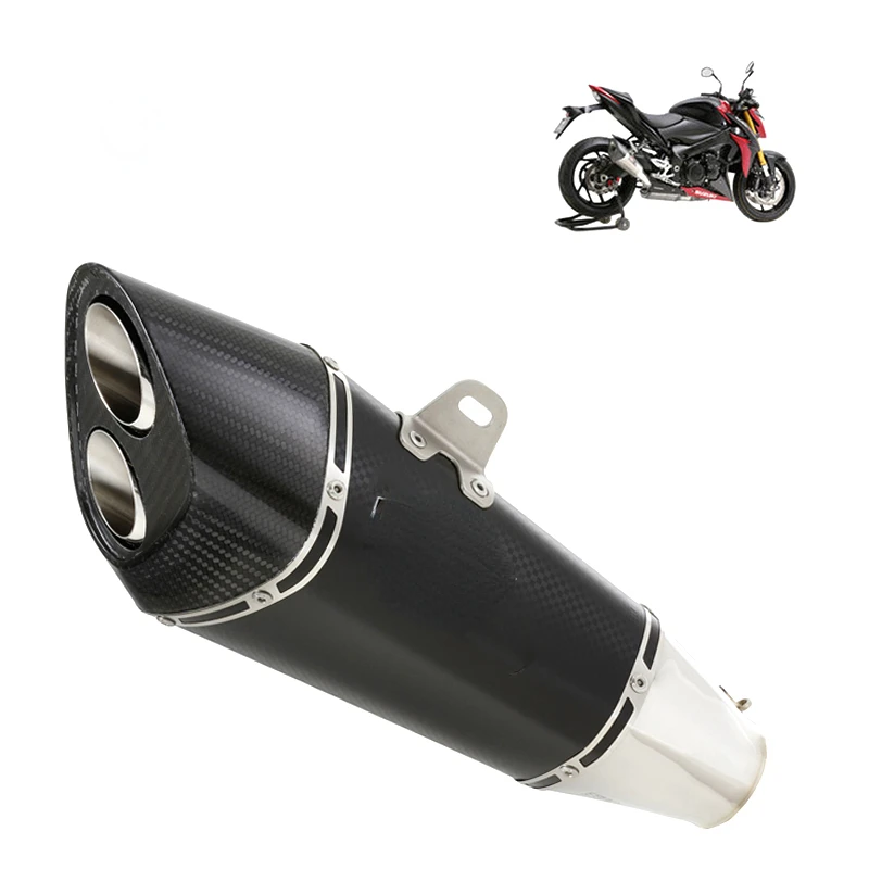 Carbon Fiber Exhaust Muffler Universal Motorcycle  Stickers