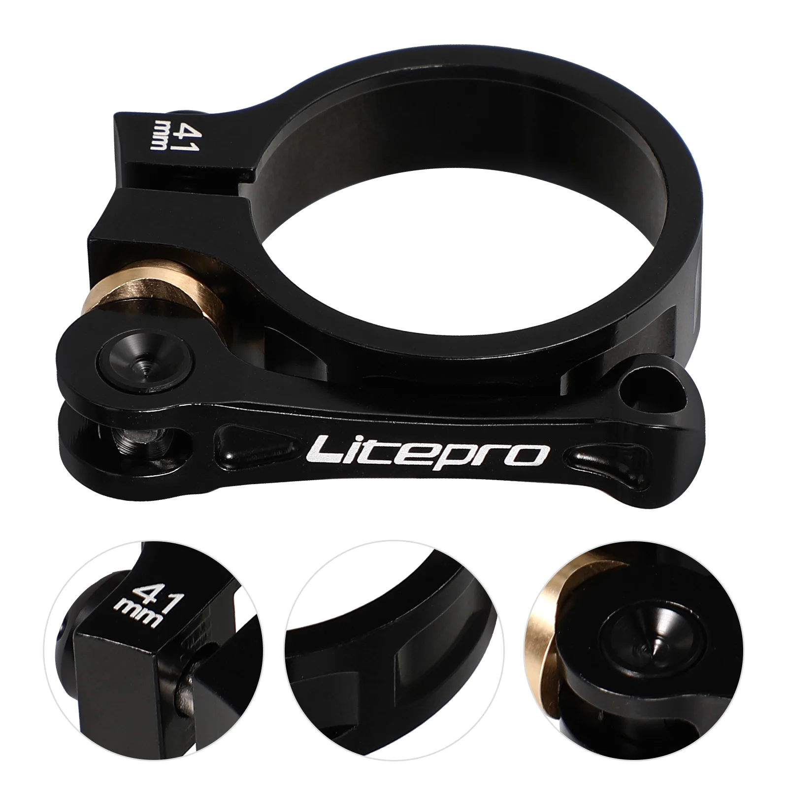 

Seatpost Clamp Bike Riding Bicycle Quick Release Aluminum Alloy Adjustable Clamps