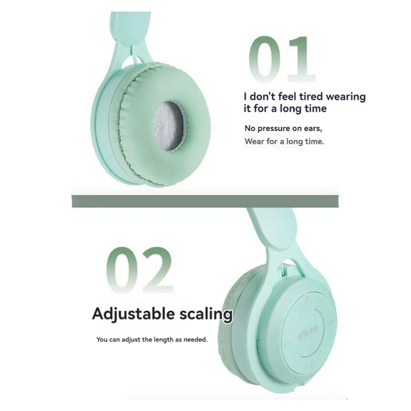 Headband Bluetooth Headset Y08 Wireless Bluetooth Headset Portable Foldable Children Headset