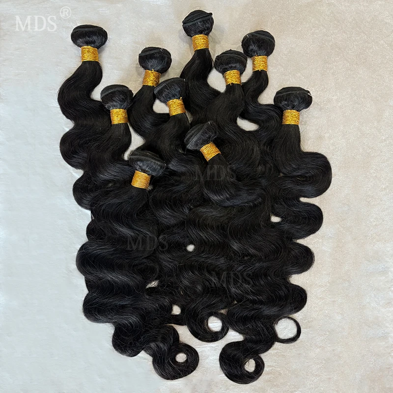 

Наборы волос Body Wave из 3-4 пучков, бразильские, 100% натуральные, необработанные, двойной вытяжки, для наращивания