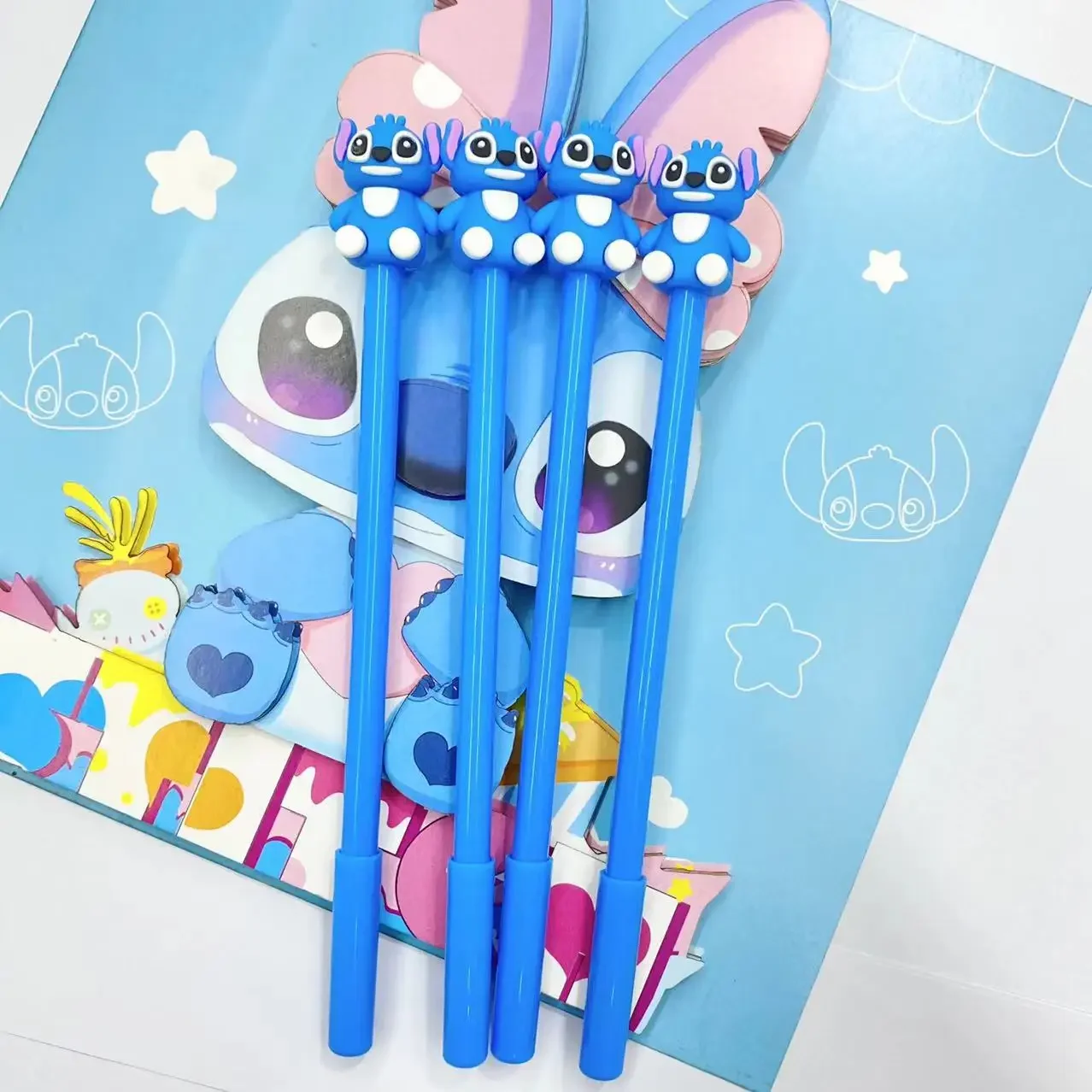 

20Pcs Wholesale creative cartoon soft glue styling gender-neutral pen, student signature pen office stationery