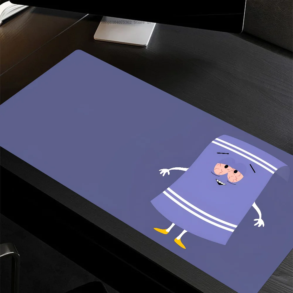 Tapis de souris de jeu S-South Park Towelie, grand, LockEdge épais, clavier d'ordinateur, table, bureau, polymères