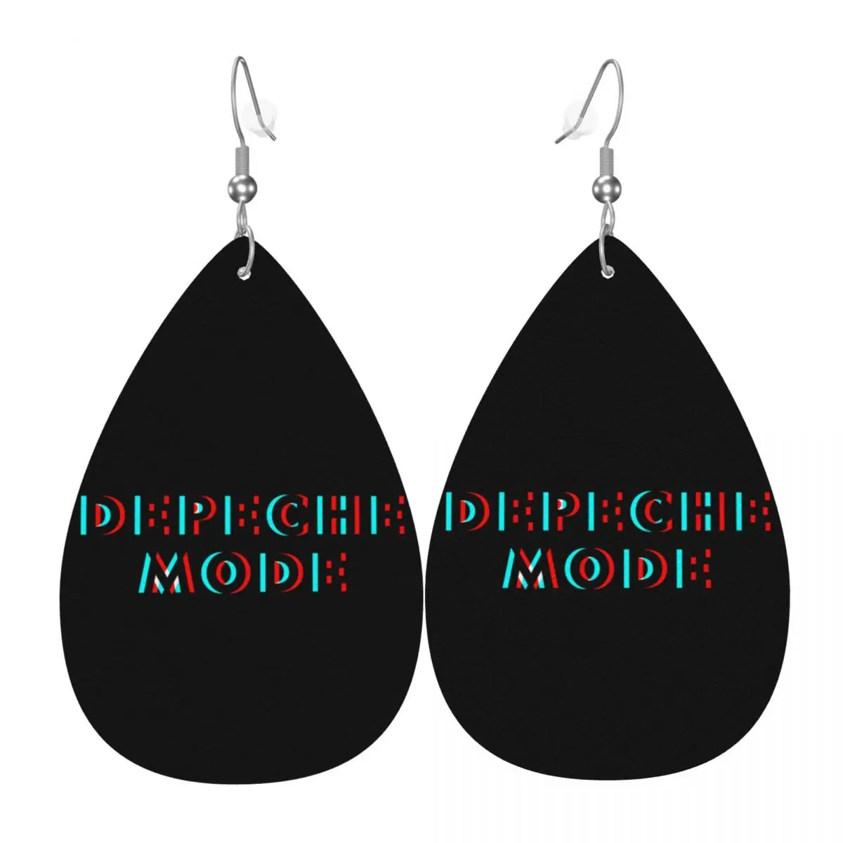 

Кожаные серьги Depeche Cool Mode из ПВХ на заказ, висячие серьги, ювелирные изделия для женщин, электронная музыка для жены, подарок матери