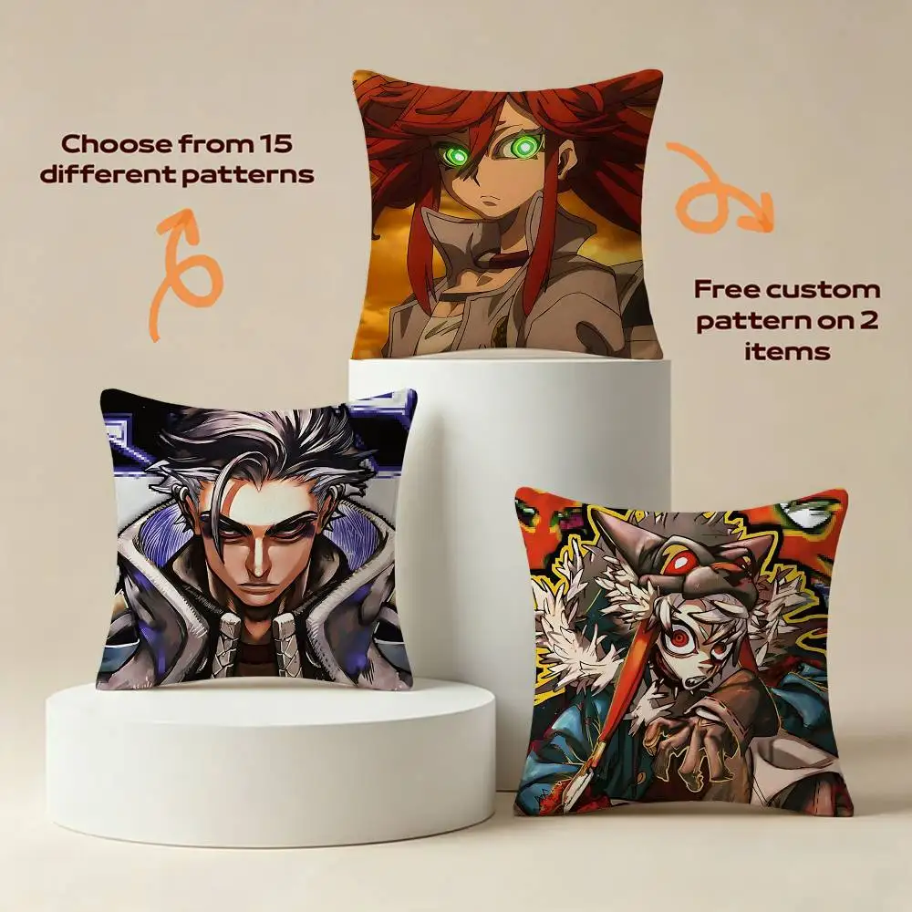 NEW Design G-Gachiakuta Rudo Anime Square Sofa Pillow Cover Solid Color Living Room Home Decor Cushion Case