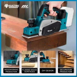 Cordless Wood Electric Planer Electric Router trimmer 15000rpm Wood Milling Engraving Slotting Woodworking for Makita18V