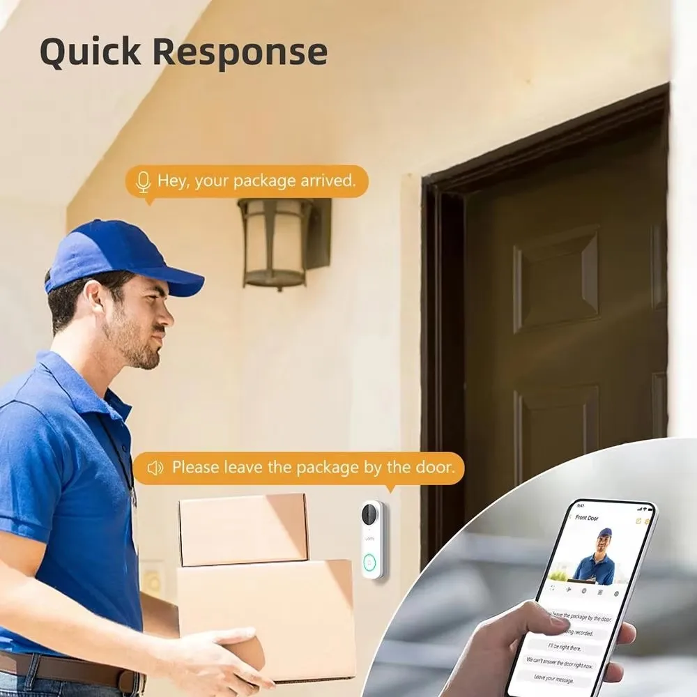 Imou 5MP QHD Videocitofono DB61i Smart Home 5G WiFi Campanello Rilevamento umano Funziona con Alexa Google Assistant Scheda SD 2024 Nuovo