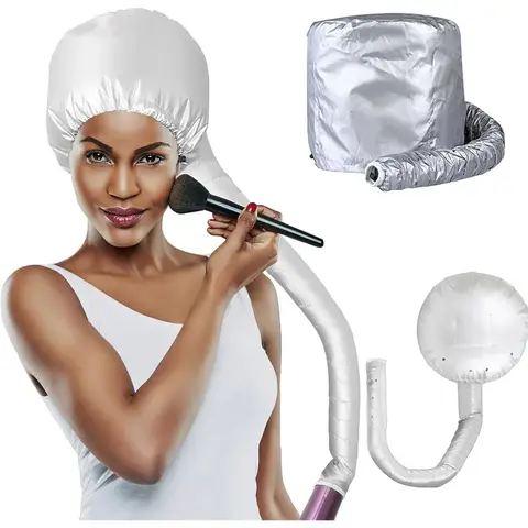 Hair Styling Soft Dry Hair Cap，Adjustable Portable Hair Dryer Cap、Heating Cap，Soft Hat Style Hair Dryer Attachment with Hose-Sui