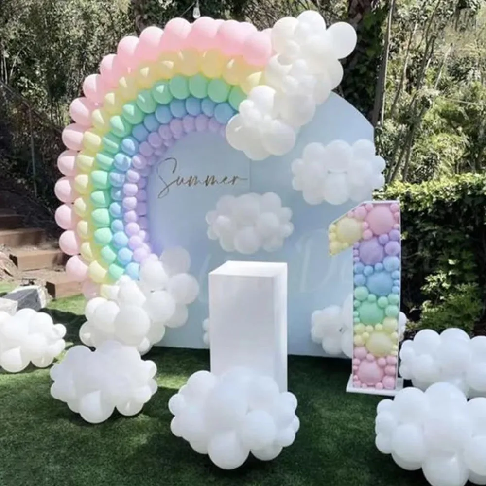 

132Pcs Rainbow Balloon Arch Garland Kit Macaron Colors Latex Balloon Unicorn Theme Birthday Wedding Party Baby Shower Decoration