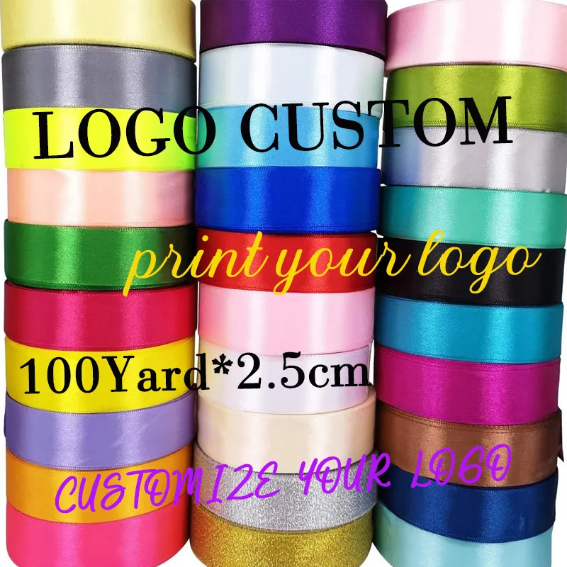 

Индивидуальный логотип, атласная лента, рулонный ремешок, индивидуальная фирменная упаковка, подарочная лента для флориста, поделки, швейные аксессуары «сделай сам»