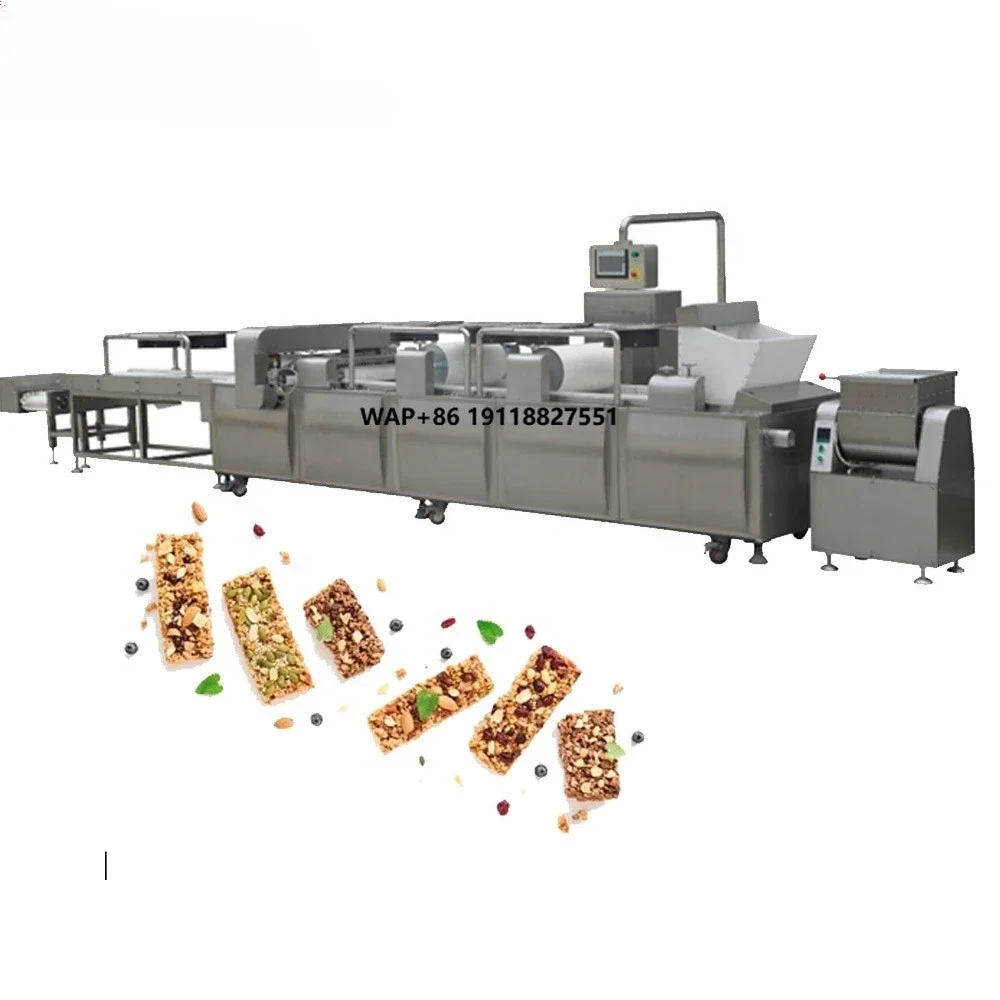 

Hot Sale Nutritional Cereal Bar Making Machine Automatic Puffed Cracker Rice Snow Cake Making Machine