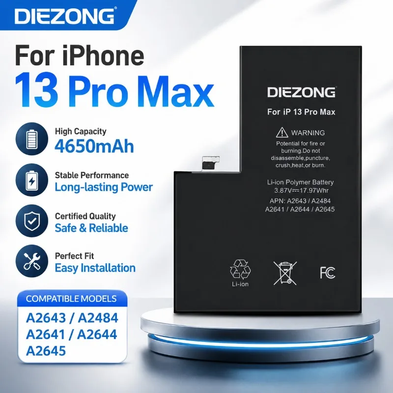 

2026 NEW 4650mAh Diagnostic Battery for iPhone 13 Pro Max battery in stock High-Quality High Magnification Fast Shipping