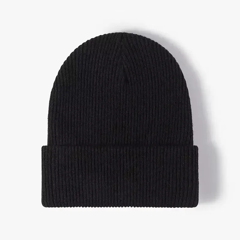 

New Women Men Autumn Winter Warm Beanie Hat Solid Color Lady Male Stretch Knitted Crochet Beanies Hat Cap for Women Men Beanie