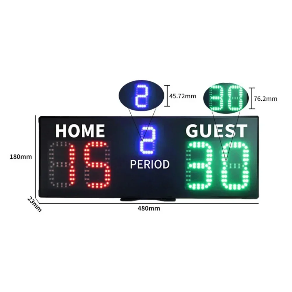 Electronic Scoreboard Portable Match Scoreboard For Tennis Basketball Billiards Basketball LED Scoreboard Visible Distance 21M