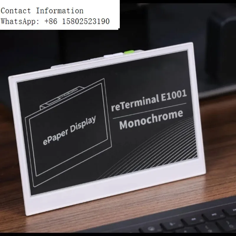reTerminal E1001 ESP32-S3 7.5-inch Monochrome E-Ink Display DIY Kit 800x480 E-Ink Screen Compatible with Home Assistant