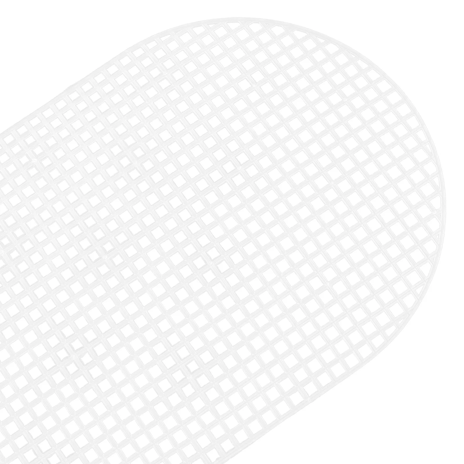 

White Large Bucket Bag 29.5x47.5cm Plastic Mesh Sheet Smooth DIY Handheld Crossbody Tassel Women Embroidery Canvas Bag Making