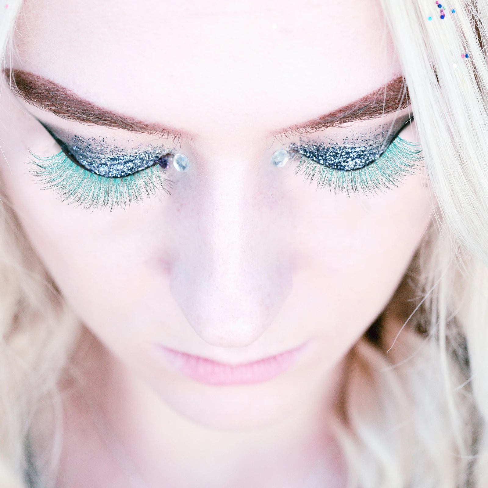 

10pcs Colorful False Eyelashes Thick Volume Curling Reusable Eye Lash Strip For Party Daily Wear Bulk Eyelashes Makeup