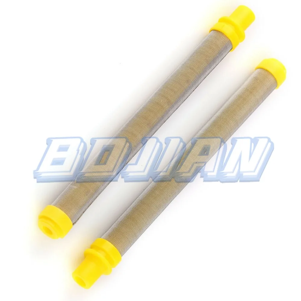 Filter Aksesori pistol semprot tanpa udara 5 pak Filter pistol semprot tanpa udara kuning Wagner Spraytech 60 mesh untuk berbagai Model