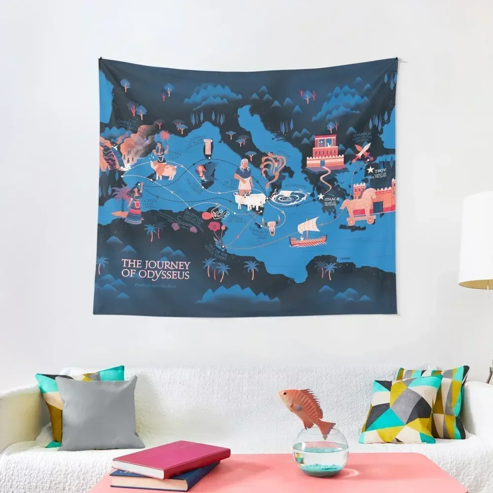 

Odyssey Map - Constellation safe for work Tapestry Decoration For Bedroom Room Aesthetic Tapestry