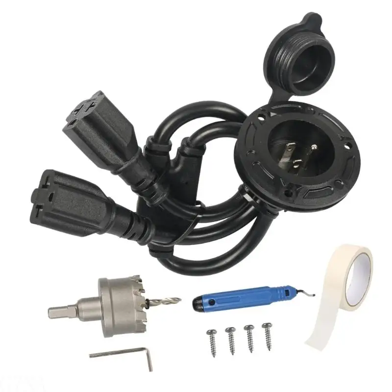 G7NA 12AWG Hochleistungs-Netzkabel mit wasserdichtem Stecker, 125 V, 20 A, NEMA6, einfach zu verwenden für Camping-Anhänger – Detail 5