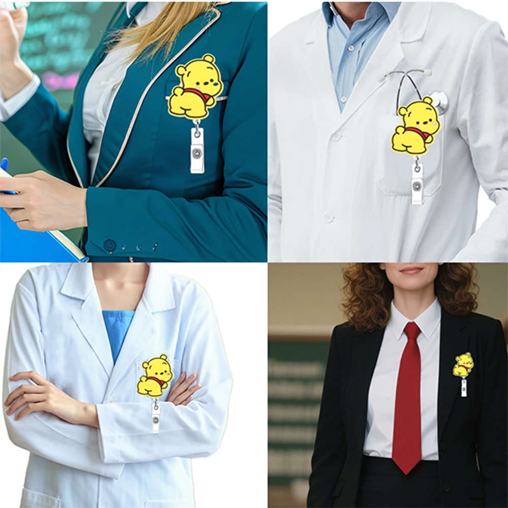 ديزني ويني ذا بوه تلسكوبي ممرضة طبيب شارة التمرير كليب مستشفى الطبية طالب معرف حامل المفاتيح