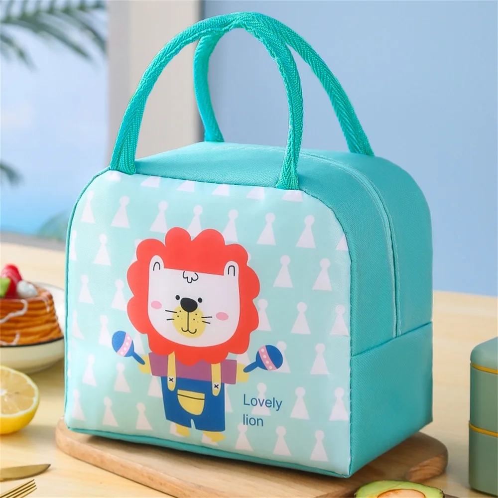 Portable Insulated Thermal Picnic Lunch Bag Box Cartoon Tote Food Fresh Cooler Bags Bento Bag For Women Girl Kids Children Gifts