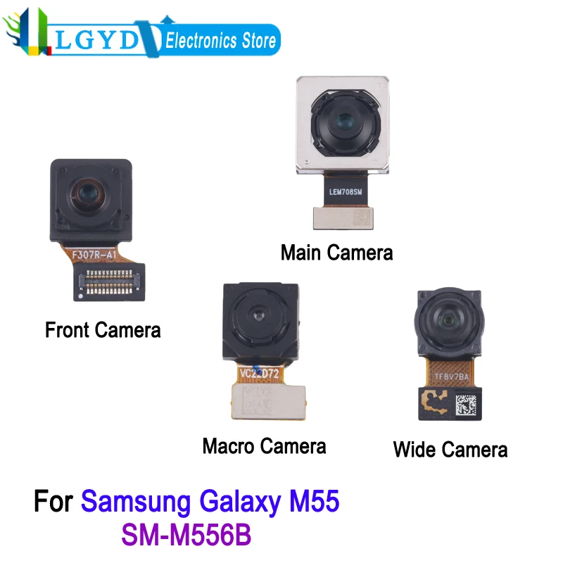

Передняя/задняя камера для Samsung Galaxy M55 SM-M556B, Замена передней камеры/головной камеры/макрокамеры/широкой камеры
