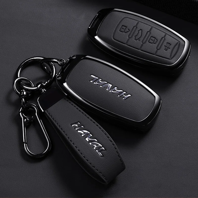 Autoschlüsseletui aus Zinklegierung für Great Wall Haval H6 Hover 2023 2024 2026 Schlüsselanhänger Fernbedienung Abdeckung Shell Gehäuse Halter Fob Zubehör – Detail 2
