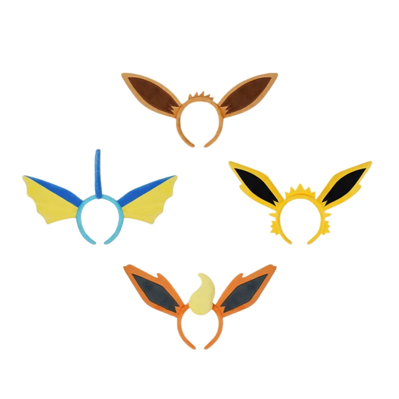 Hot Sale Originele Pokemon Love Series Eevee Hair Hoop Face Wash Hoofdband Leuke Anime Periferie ornament Verjaardagscadeau - afbeelding 2