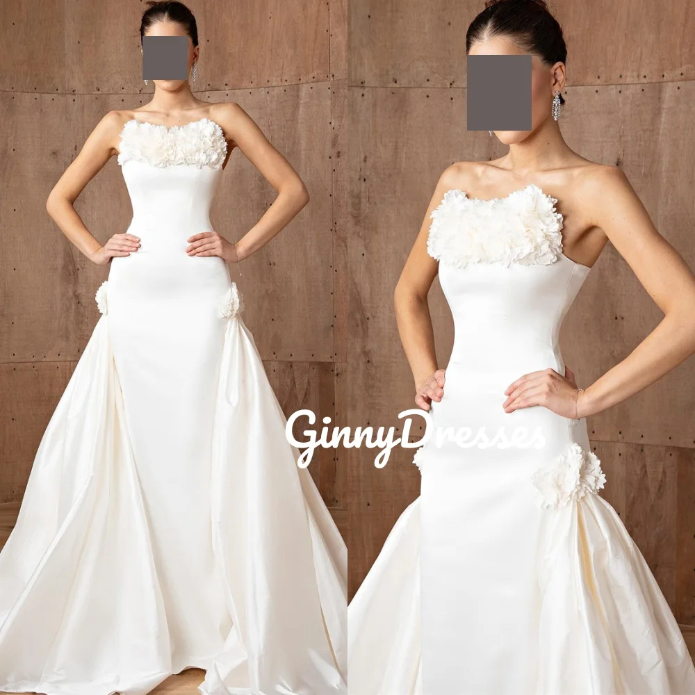 

Роскошные вечерние платья по индивидуальному заказу, милые платья длиной до пола для выпускного вечера, свадебное платье без рукавов на молнии с цветами