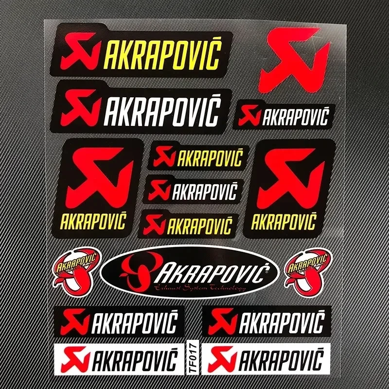 Akrapovic Motorcycle Sticker Car Styling Vinyl Decal Motorcycle Helmet Sticker Waterproof Car Decoration