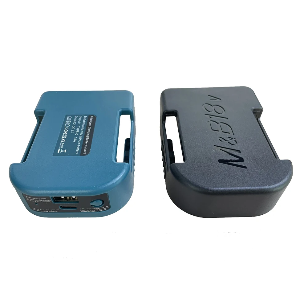 1Pc For Makita 18V With USB With Type-C Battery Holder For Makita Battery BL1840 BL1850 BL1860 Charger Adapter Fast Charging image 3