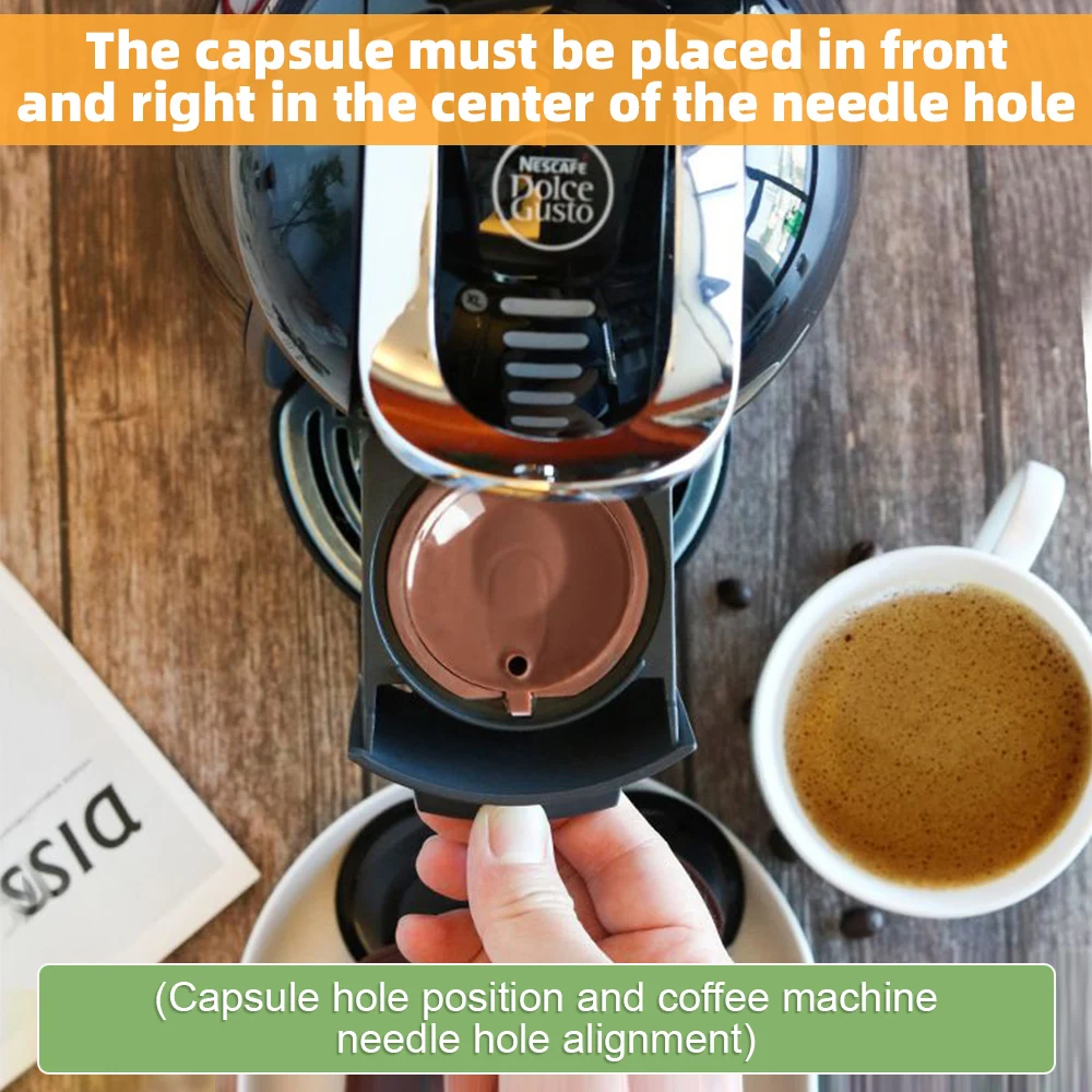 Reusable Coffee Capsule Filter Cup For Nescafe Dolce Gusto Refillable Caps Spoon Coffee Strainer Tea Basket Kitchen Accessory