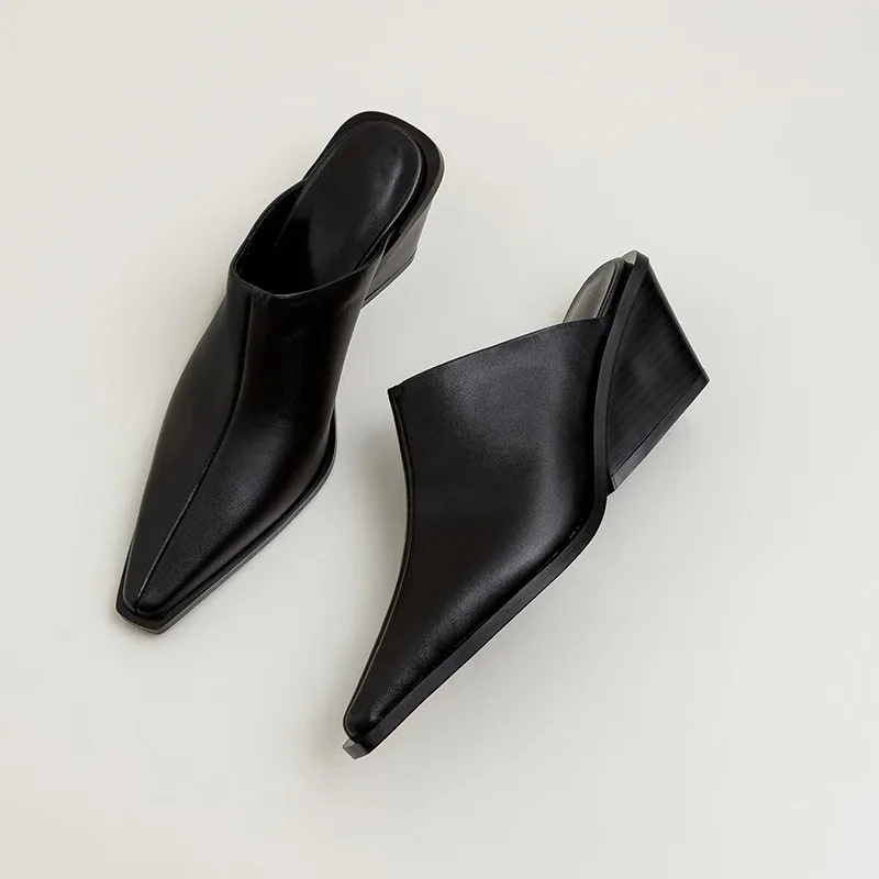2026-new-brand-ladies-genuine-leather-mules-fashion-med-chunky-heels-summer-wedges-slippers-women-casual-office-shoes-woman